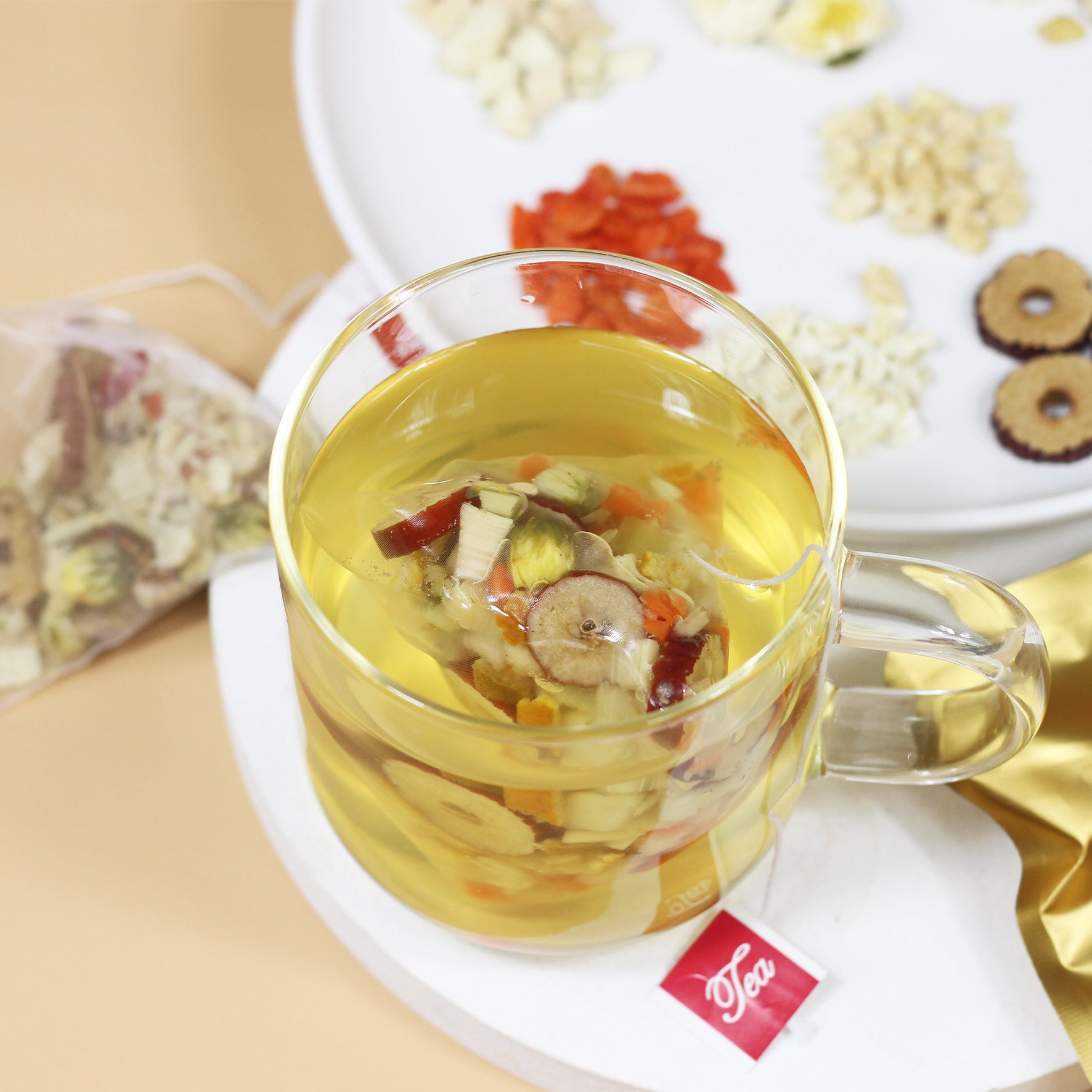 【热气上火喝】竹蔗茅根雪梨饮 清润小甜水三角形茶叶小包袋泡茶饮冷泡茶
