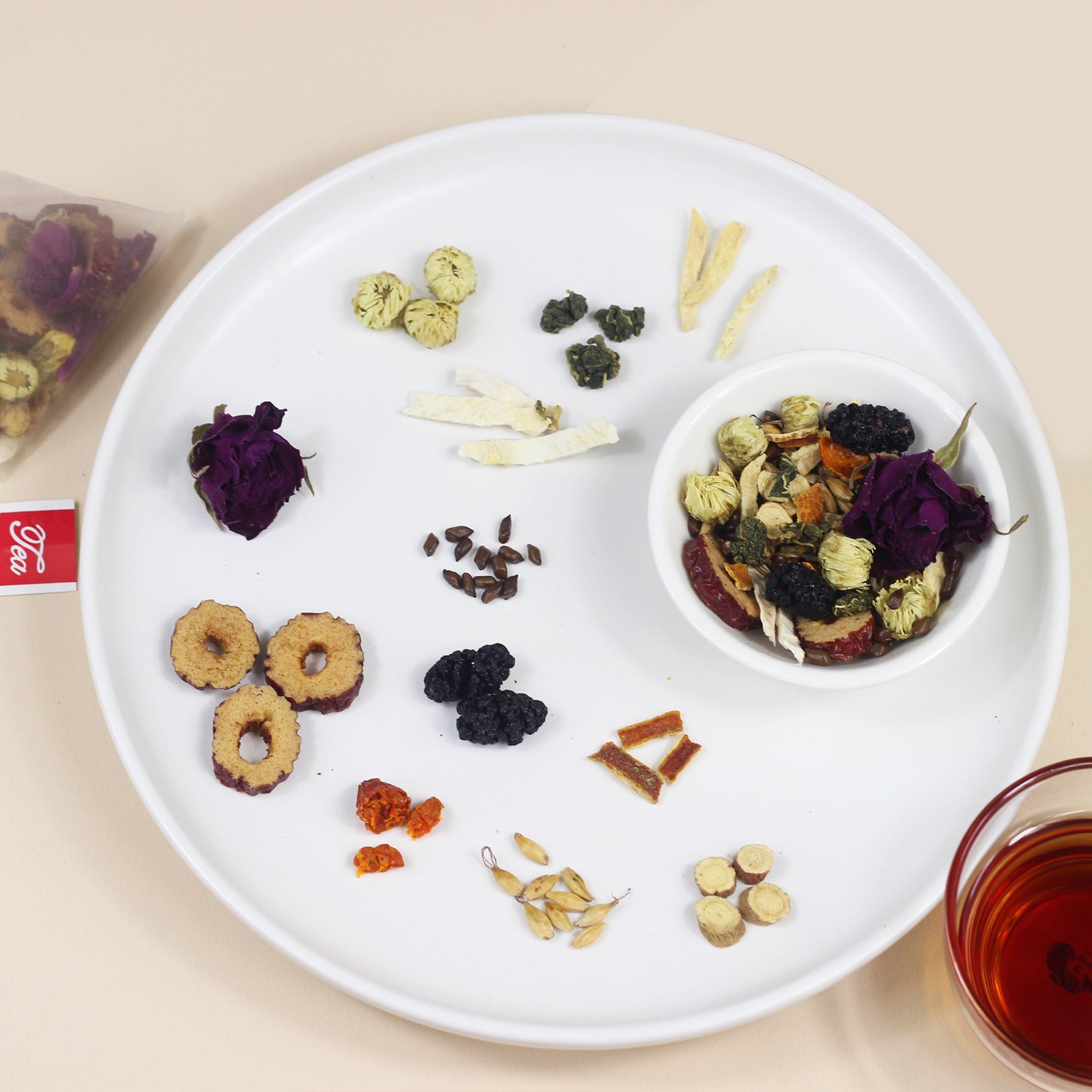 【气郁体质喝】玫瑰代花佛手茶 体质茶药食同源配方茶袋泡茶