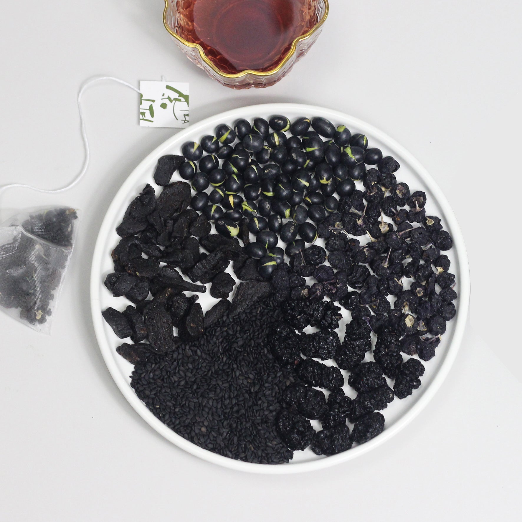 【白发脱发喝】悦发五黑茶 桑葚三角包袋泡代用茶 桑椹五黑悦发茶