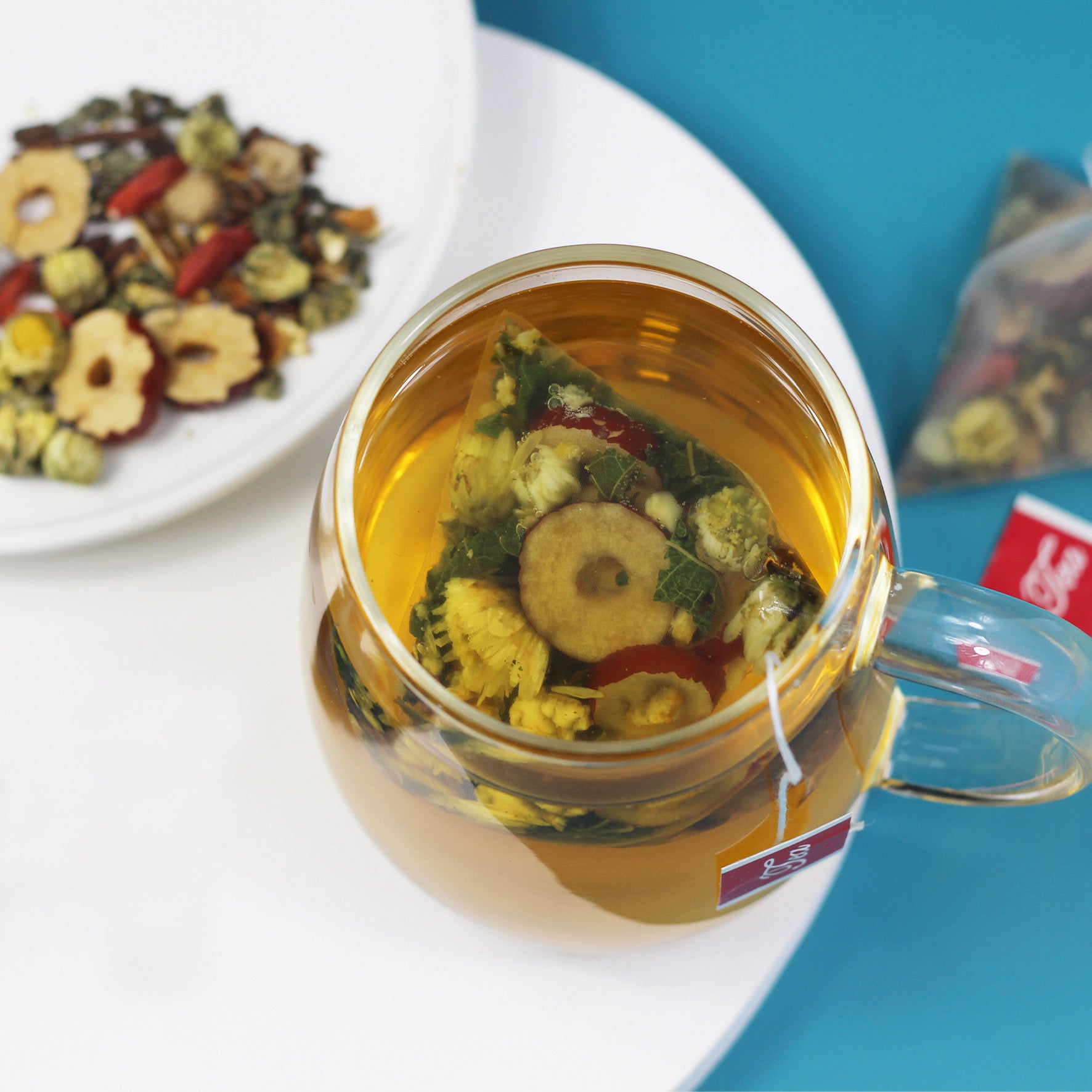 【上热下寒喝】胎菊佛手肉桂饮 本草茶包配方研发三角包袋泡茶