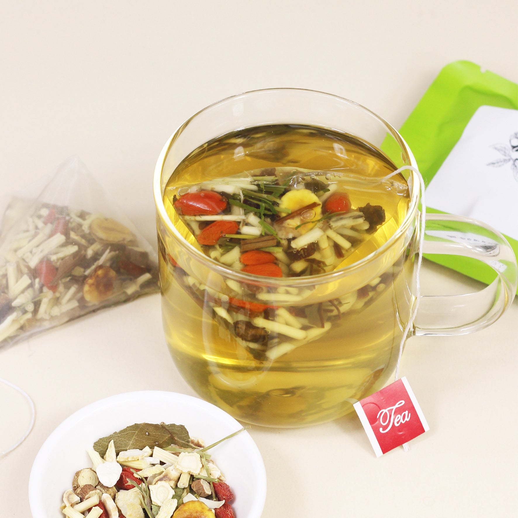 【阴虚体质喝】玉竹百合枇杷茶 药食同源体质茶三角茶包袋泡茶